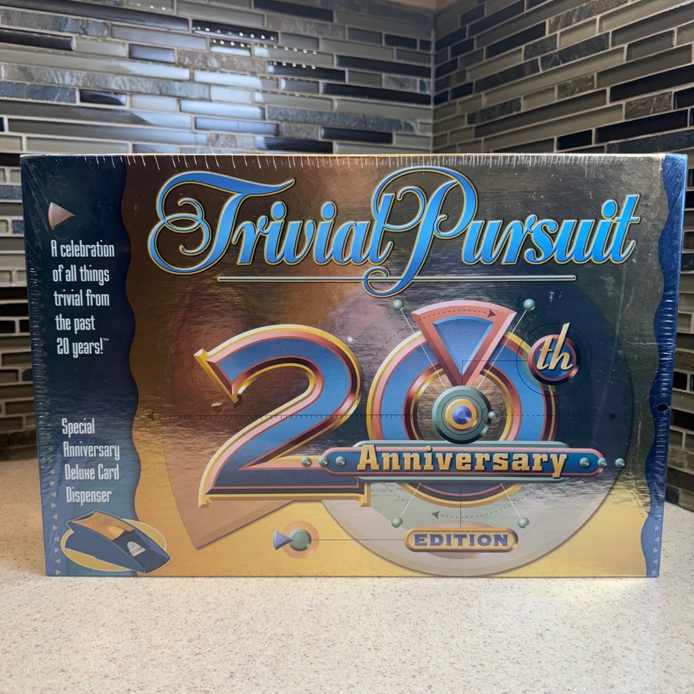 VTG Trivial Pursuit 20th Anniversary‎ Edition Board Game 1982-2002 Sealed Hasbro